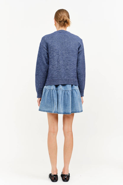 Teddy Cardigan: Navy