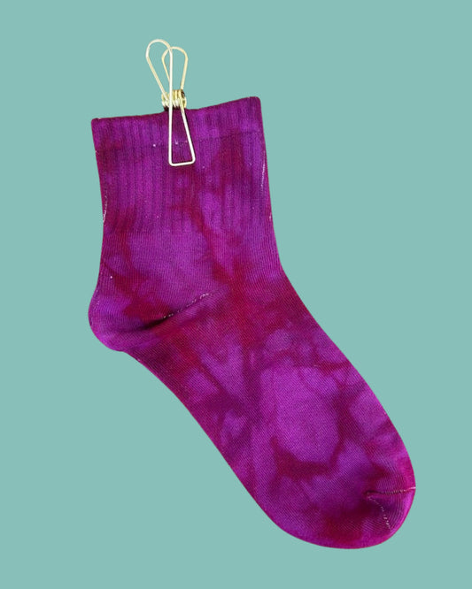 Ace of Cups Socks - Fuchsia Immersion Dyed