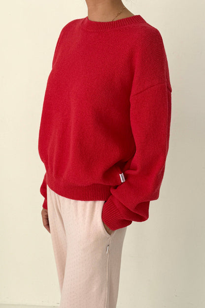 Milo Cotton Sweater: Chili