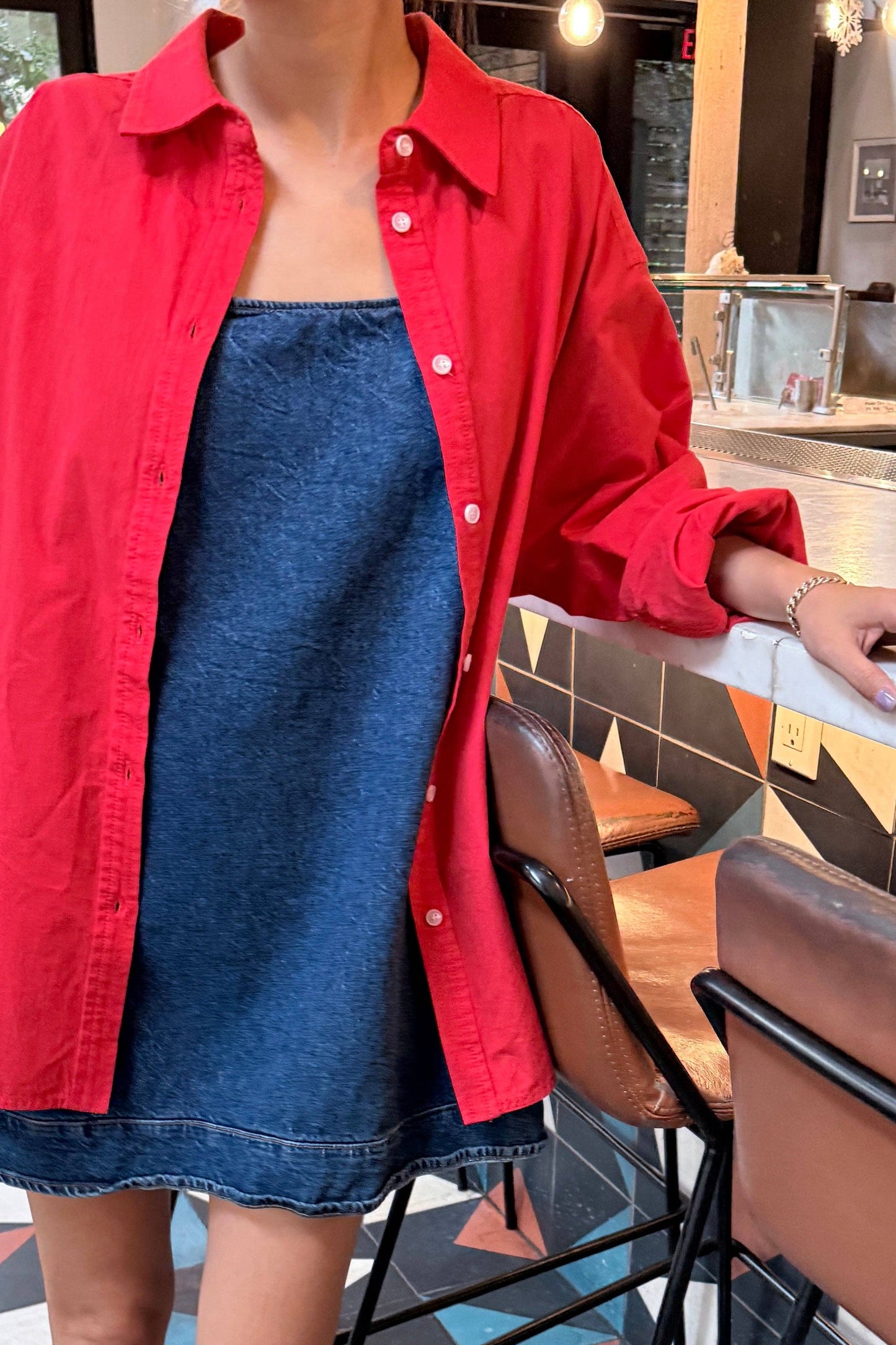Light Weight Owen Shirt: Red