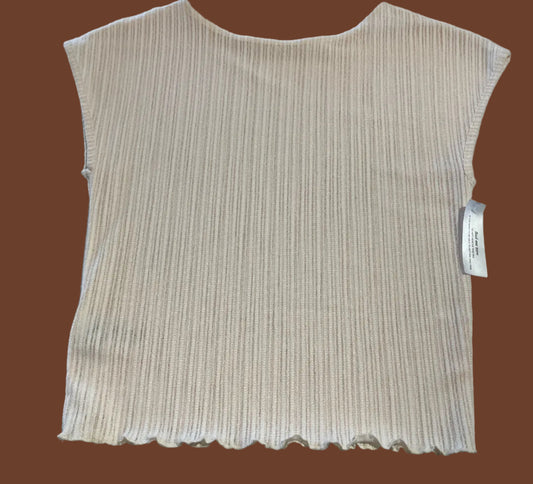 Second skin Ribbed Tank in Ivory