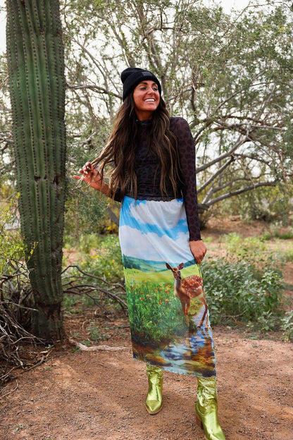 That's Cute Doe Mesh Skirt