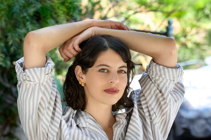 Combo Meal Studs - 18K Gold Plated + CZ