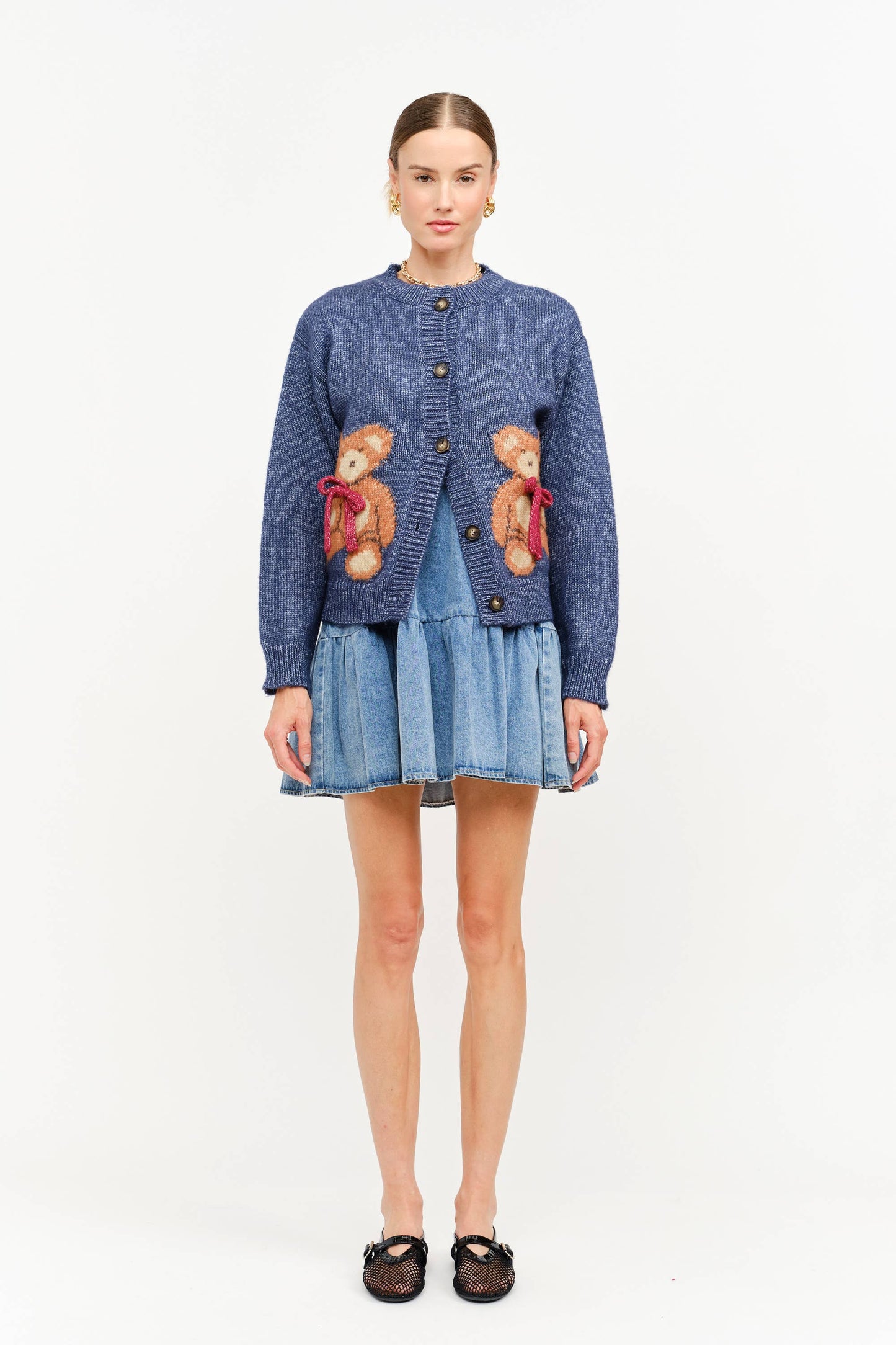 Teddy Cardigan: Navy