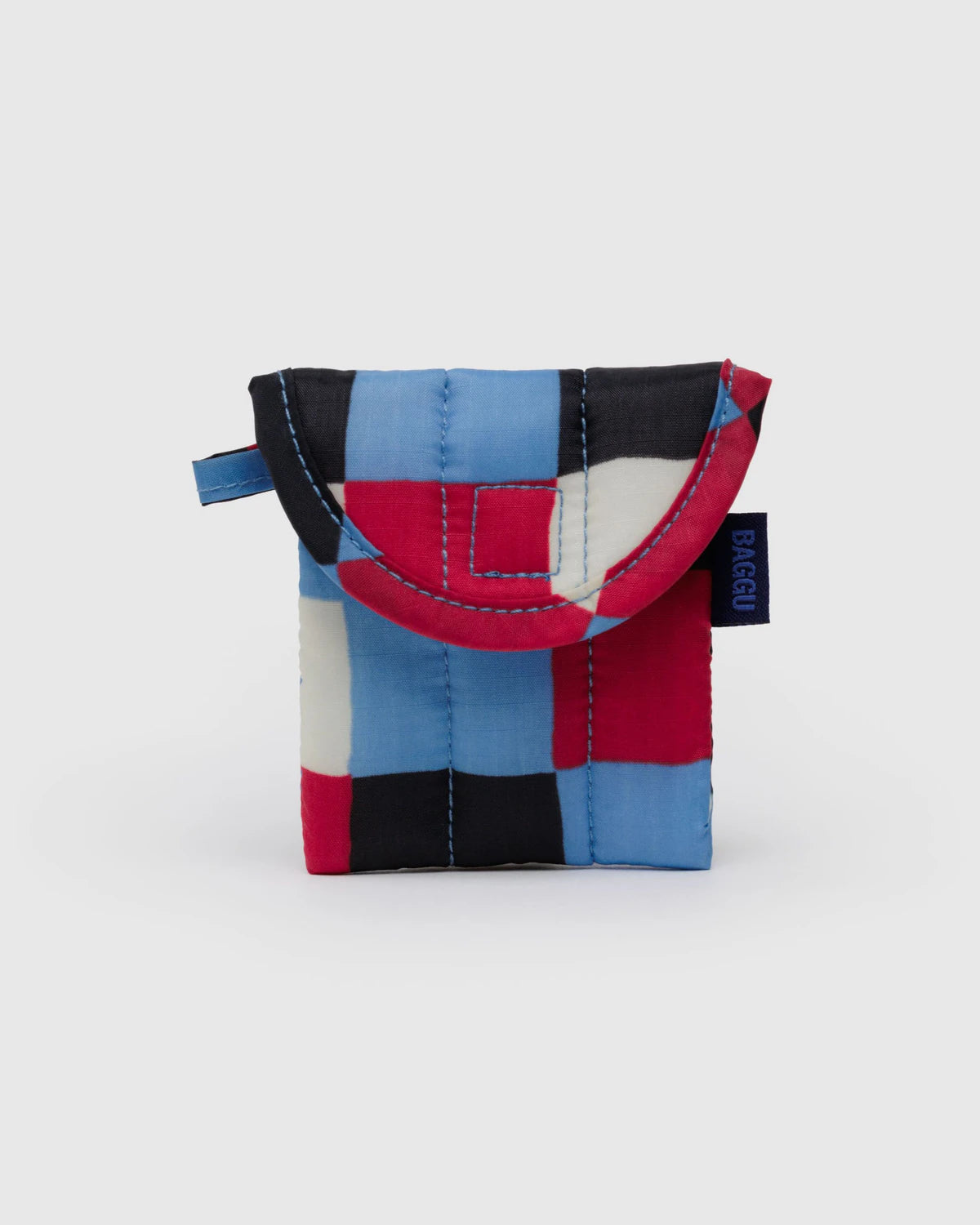 BAGGU Puffy Earbud Case - Painted Check
