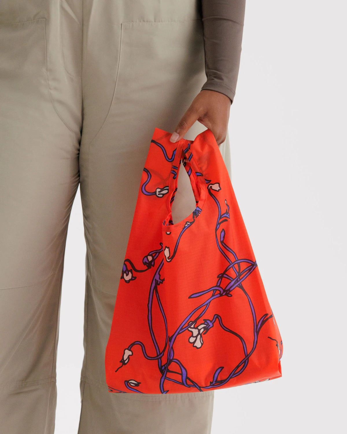 Baby BAGGU reusable tote - Red Snapdragon