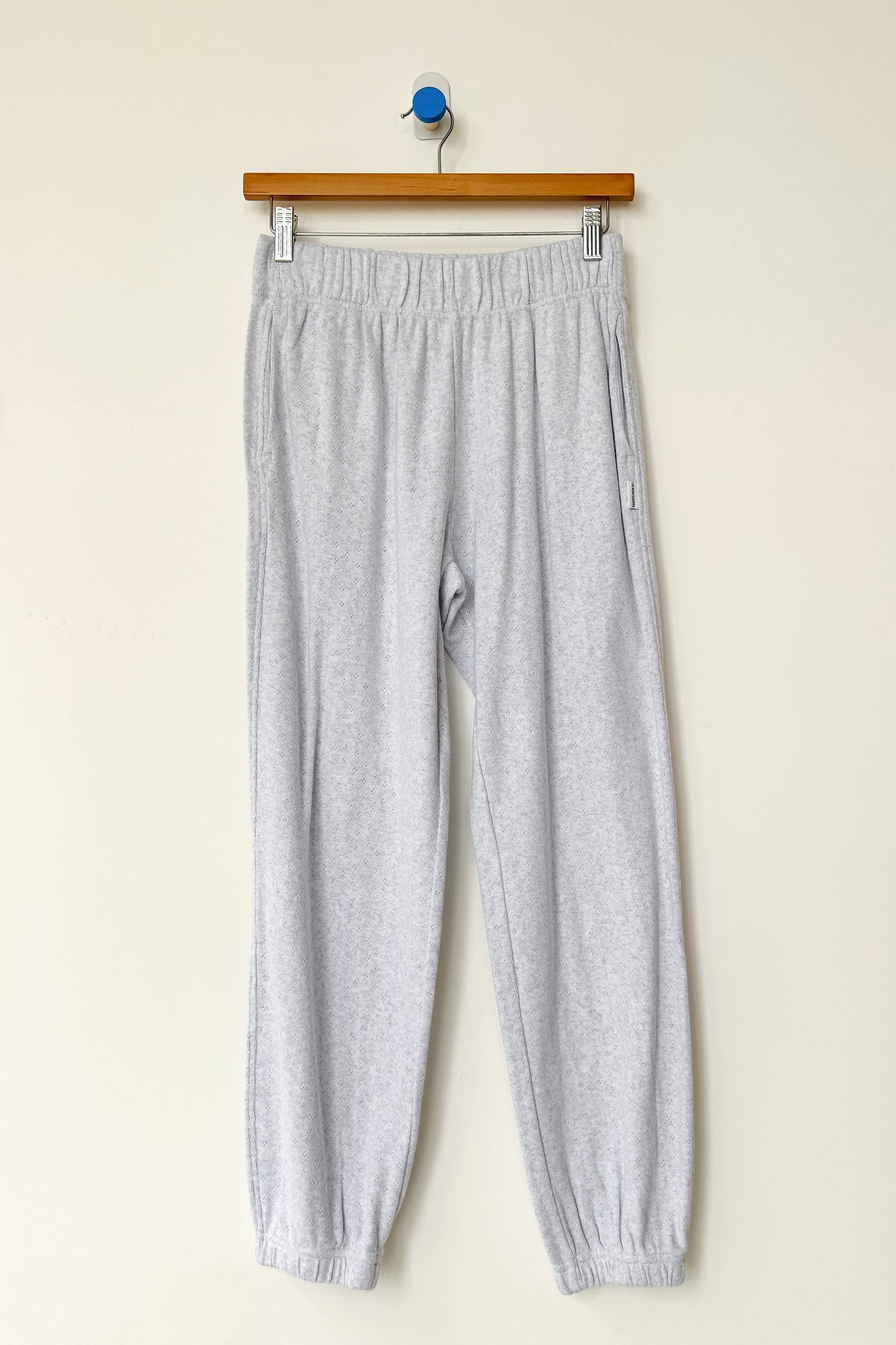Pointelle Serene Jogger: ICY GREY