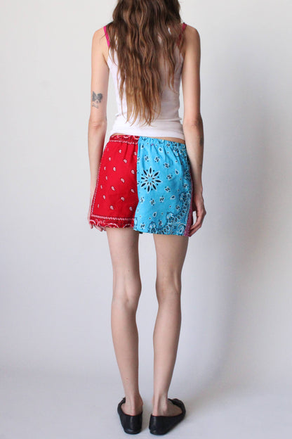 American Recycled Clothing - Bandana Pieced Shorts