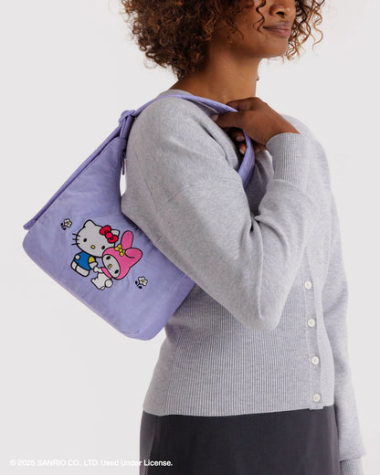BAGGU Mini Nylon Shoulder Bag - Embroidered Hello Kitty & My Melody