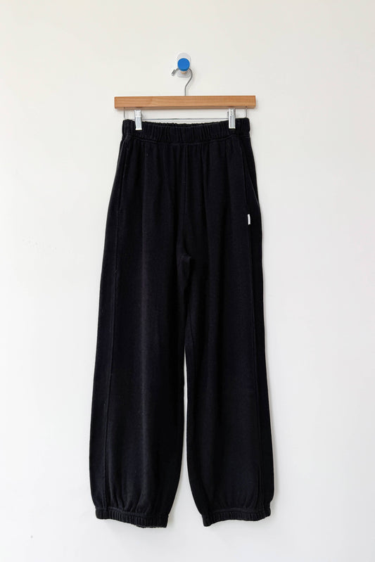 Pointelle Balloon Pants: Black