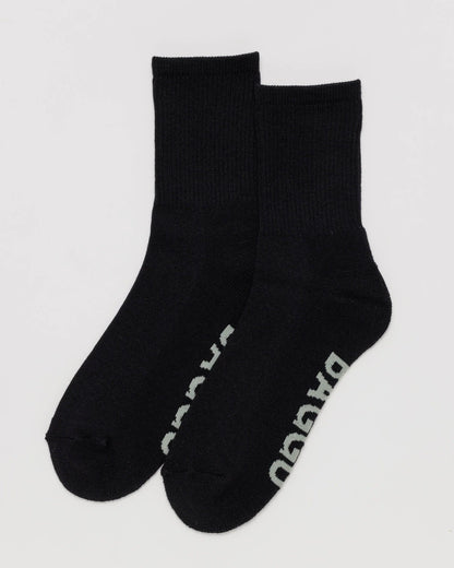 BAGGU Ribbed Sock - Black