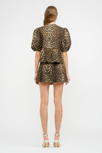 Norah Leopard Blouse