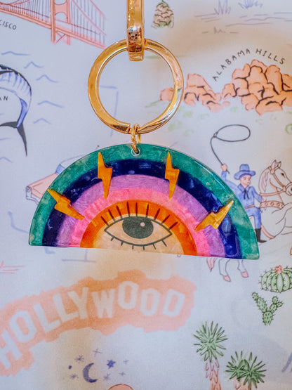 Look Within Rainbow Bag Charm Keychain