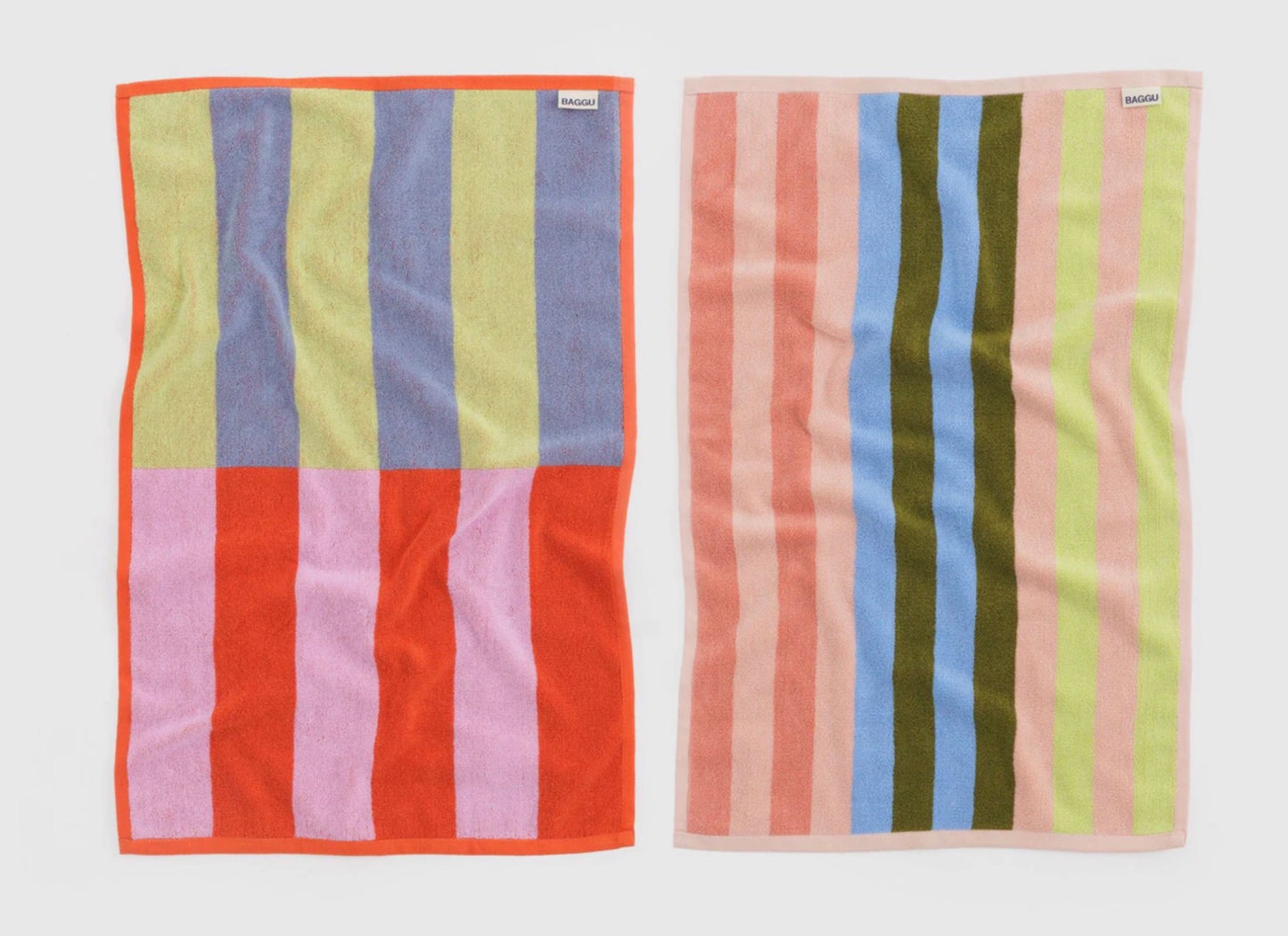 BAGGU Hand Towel Set of 2 - Pool Stripe Mix