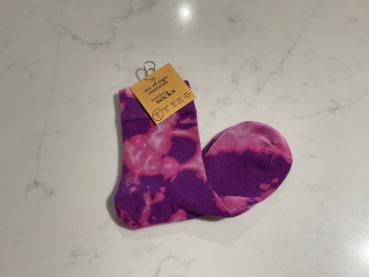 Ace of Cups Socks - Tall Purple