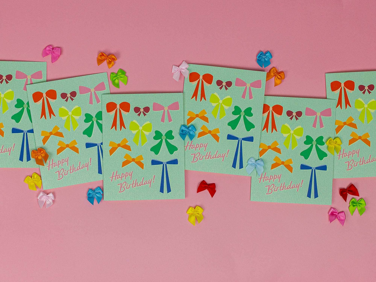Birthday Bows • Colorful Bows Birthday Card