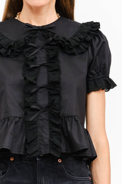 Gianna Blouse: BLACK
