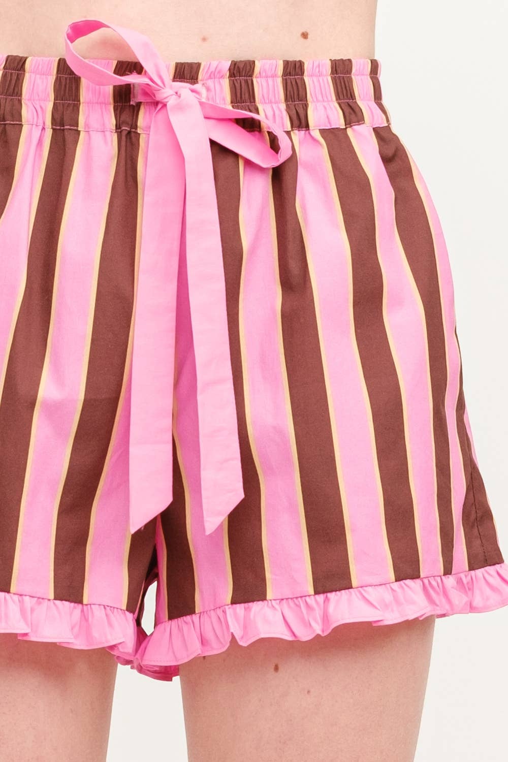 Andie Stripe Shorts in FUCHSIA
