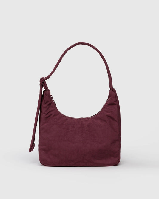 BAGGU Mini Nylon Shoulder Bag - Mahogany