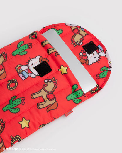 BAGGU Puffy Laptop Sleeve 13"/14" - Hello Kitty Western