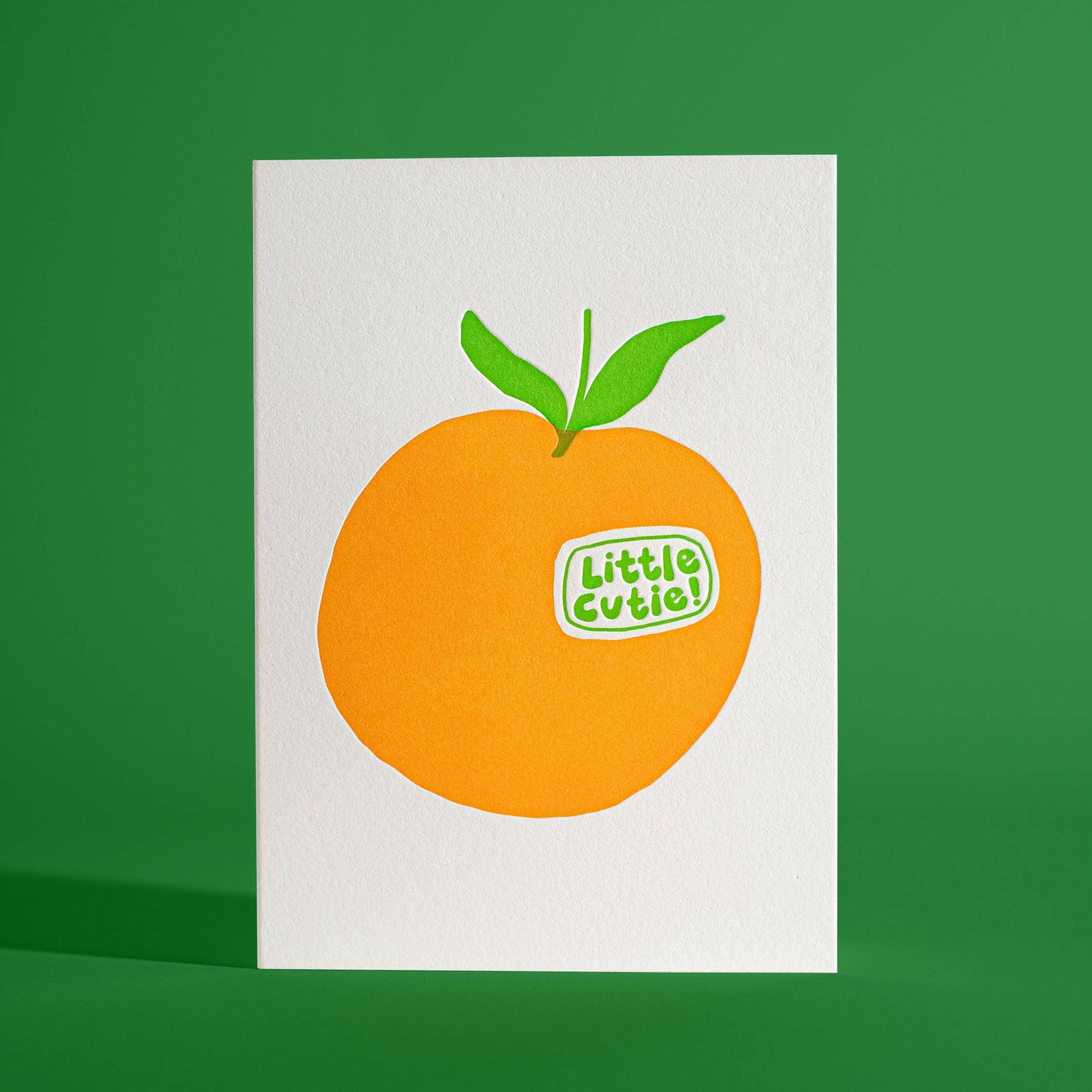 Little Cutie Letterpress Greeting Card