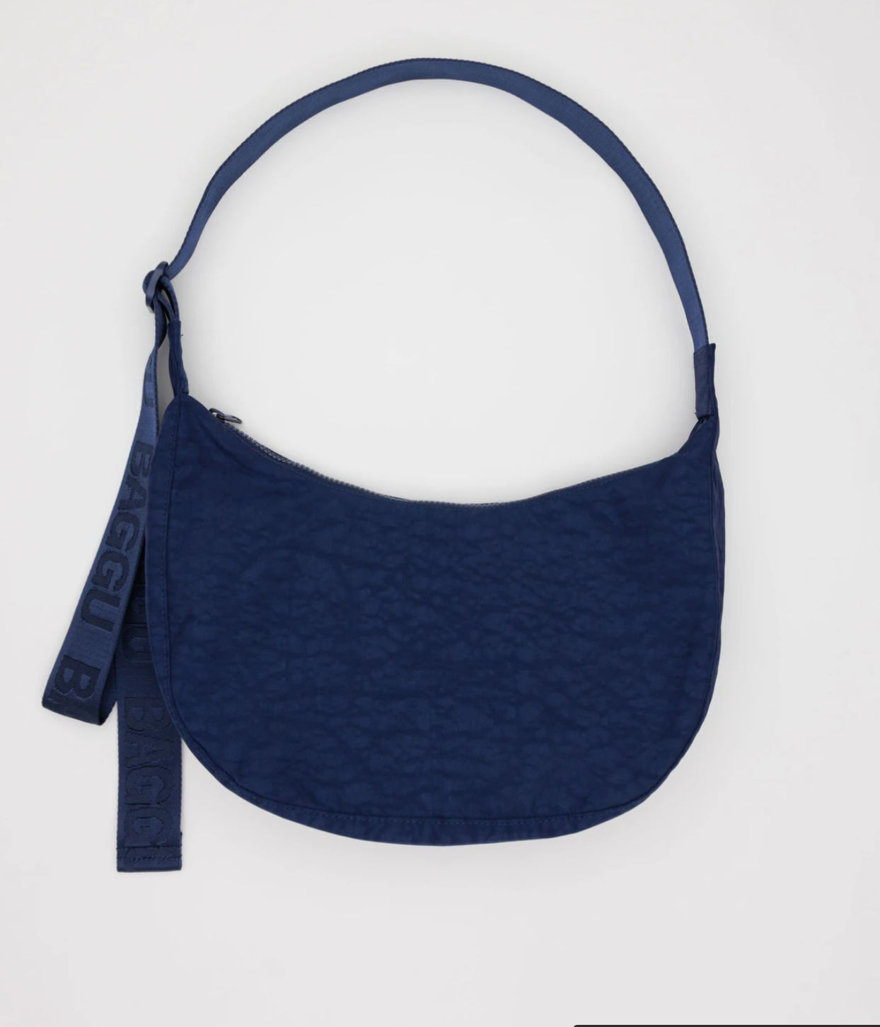BAGGU Medium Nylon Crescent Bag - Navy