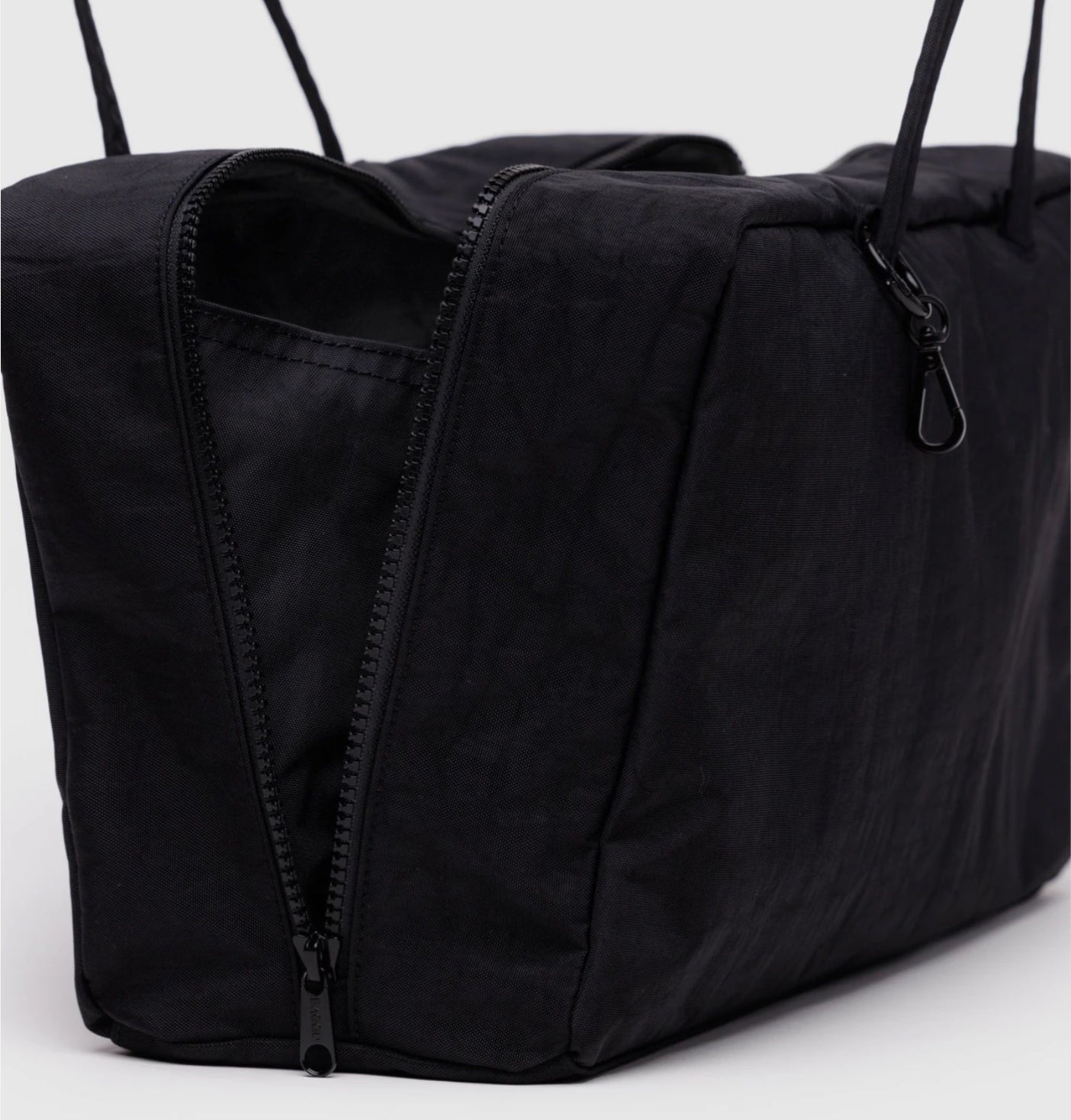 BAGGU Medium Nylon Bowler Bag - Black
