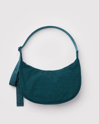BAGGU Medium Nylon Crescent Bag - Deep Sea