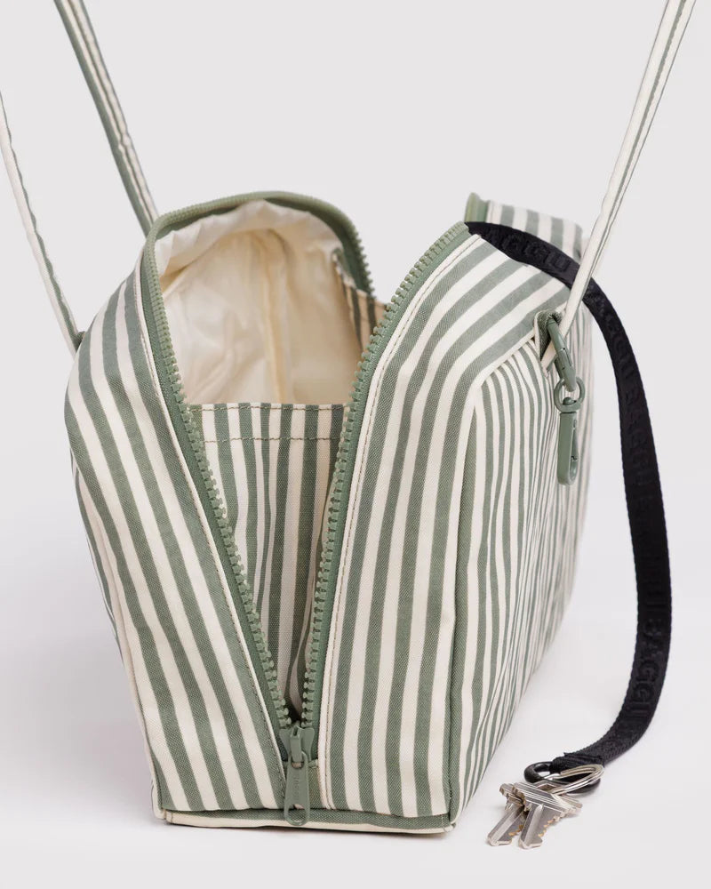 BAGGU Bowler Bag - Sage Stripe