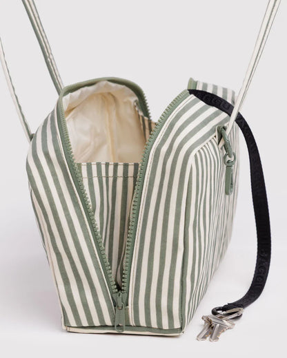 BAGGU Bowler Bag - Sage Stripe