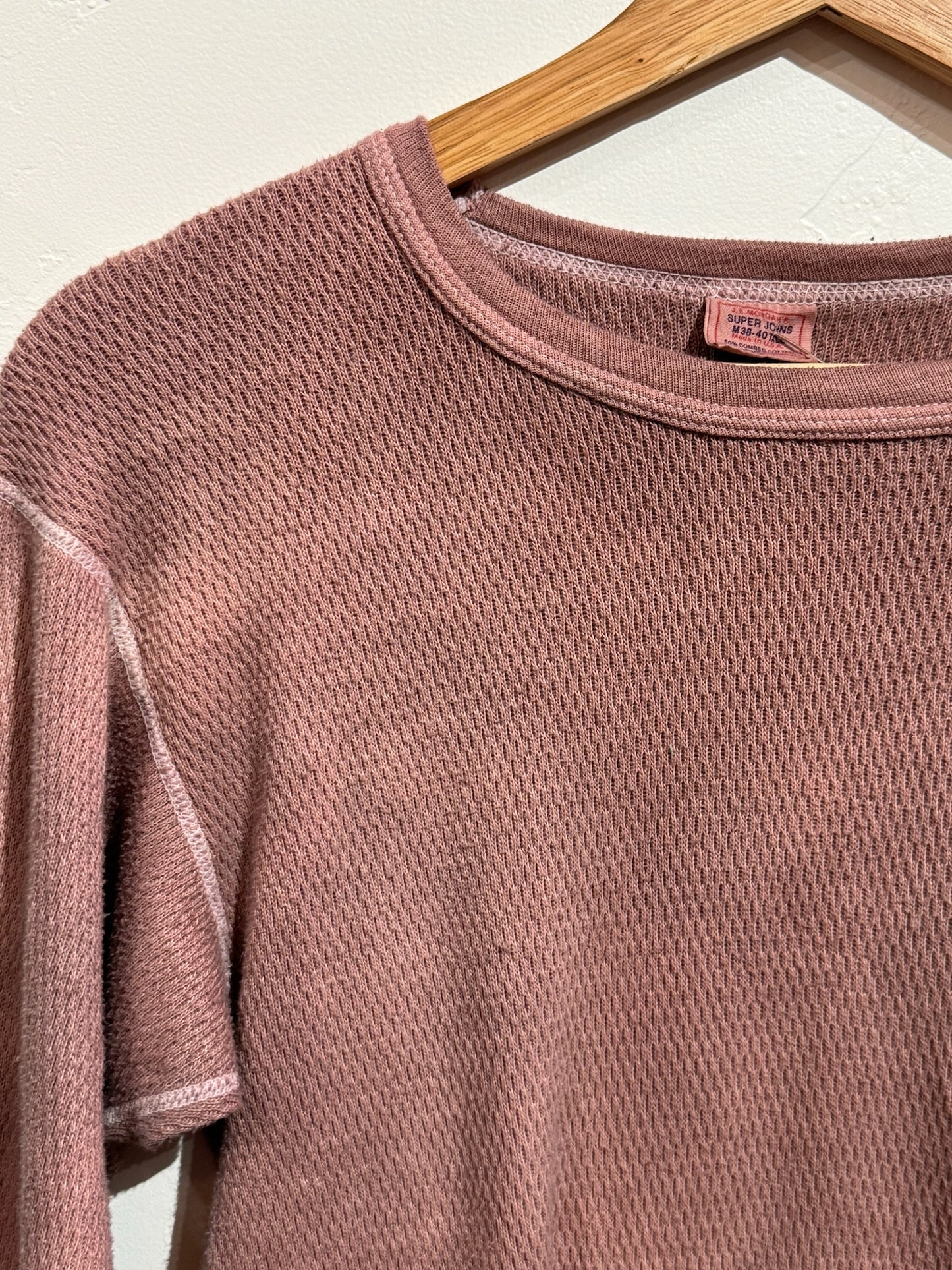 Vintage Hand Dyed Thermal - Mauve