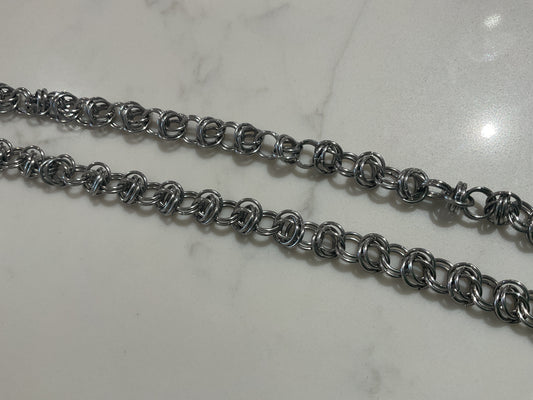 Yellow Sky Barrel Weave Chainmail Necklace