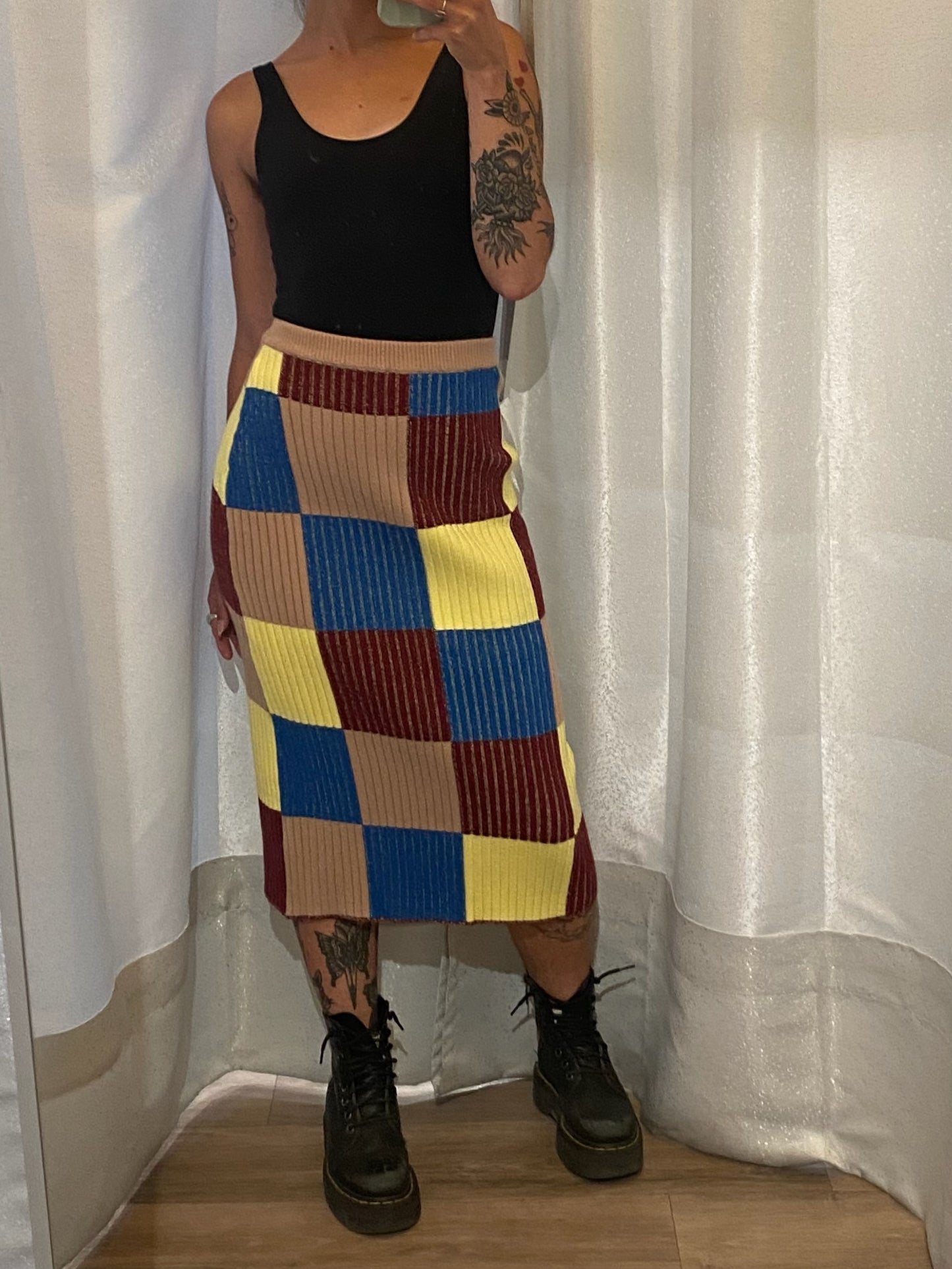 Sahn Knit Skirt in Moonstone