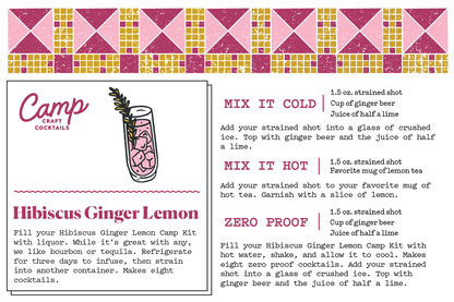 Camp Craft Cocktails - Hibiscus Ginger Lemon