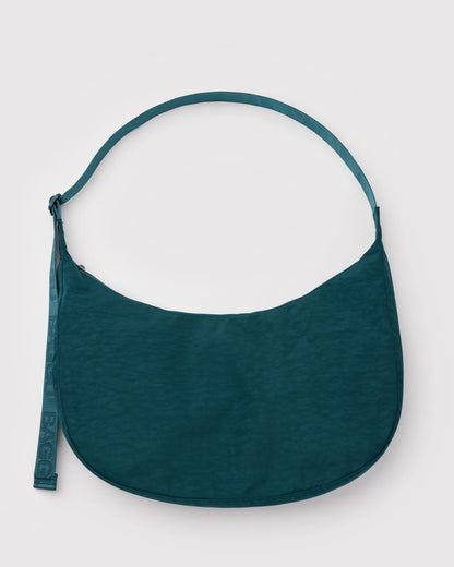 BAGGU Large Nylon Crescent Bag - Deep Sea
