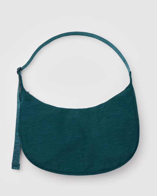BAGGU Large Nylon Crescent Bag - Deep Sea