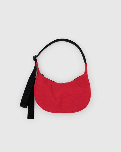 BAGGU Small Nylon Crescent Bag - Candy Apple