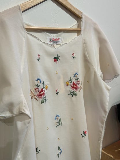 1970s Hand Embroidered Top
