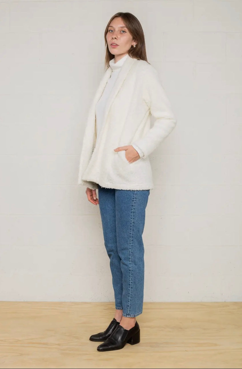Madison Cardigan: Ivory