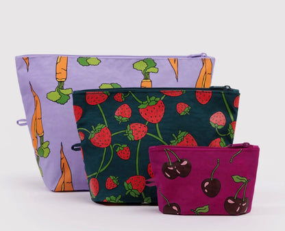 BAGGU Go Pouch Set - Carrots & Berries