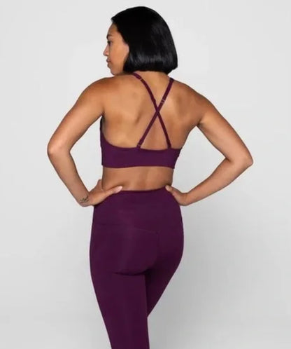 Girlfriend Collective Topanga Bra - plum
