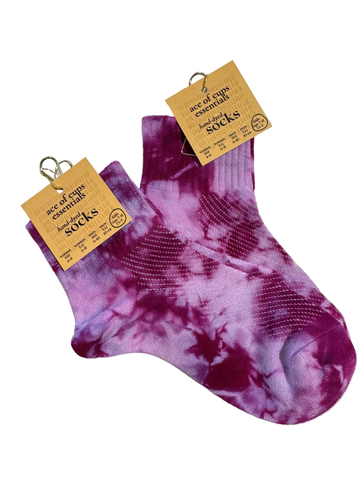 Ace of Cups Socks - Fuchsia Tie Dye