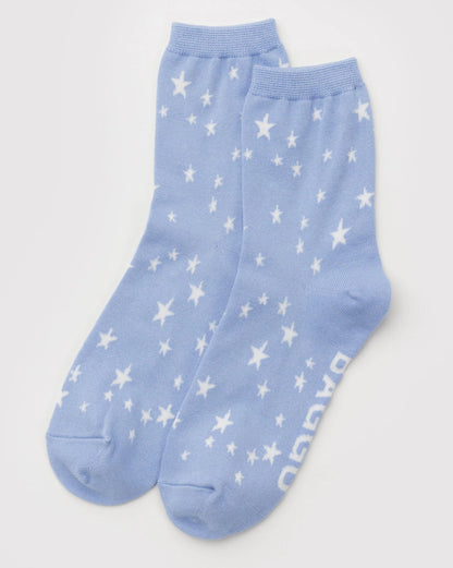 BAGGU Crew Sock - Blue Star