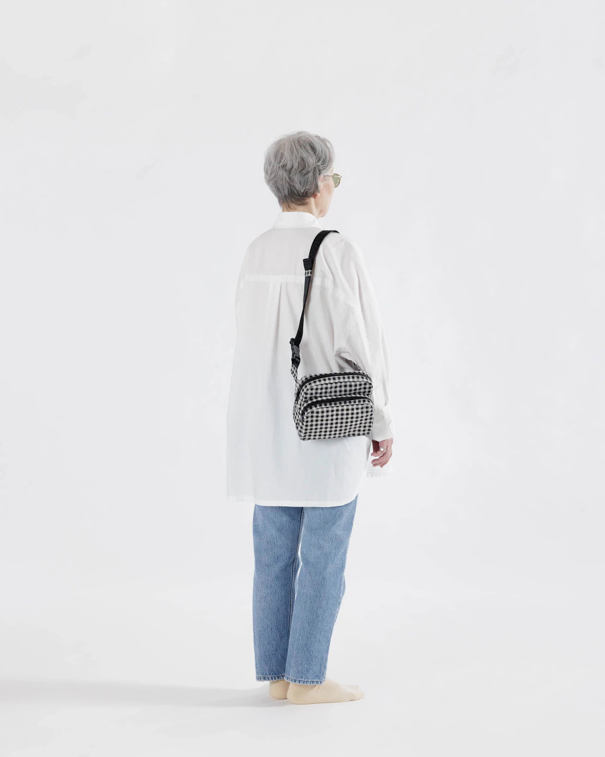 BAGGU Fanny Pack - Black & White Gingham