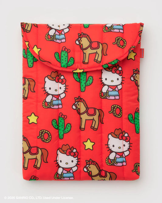 BAGGU Puffy Laptop Sleeve 16” - Hello Kitty Western