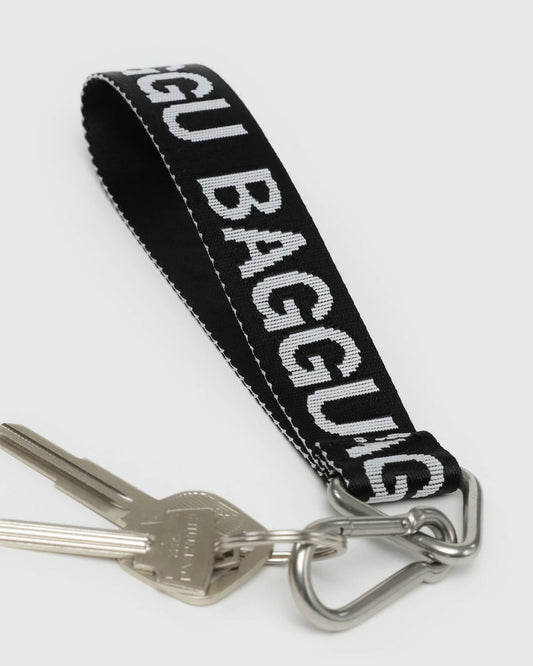 BAGGU Logo Keychain - Black and White
