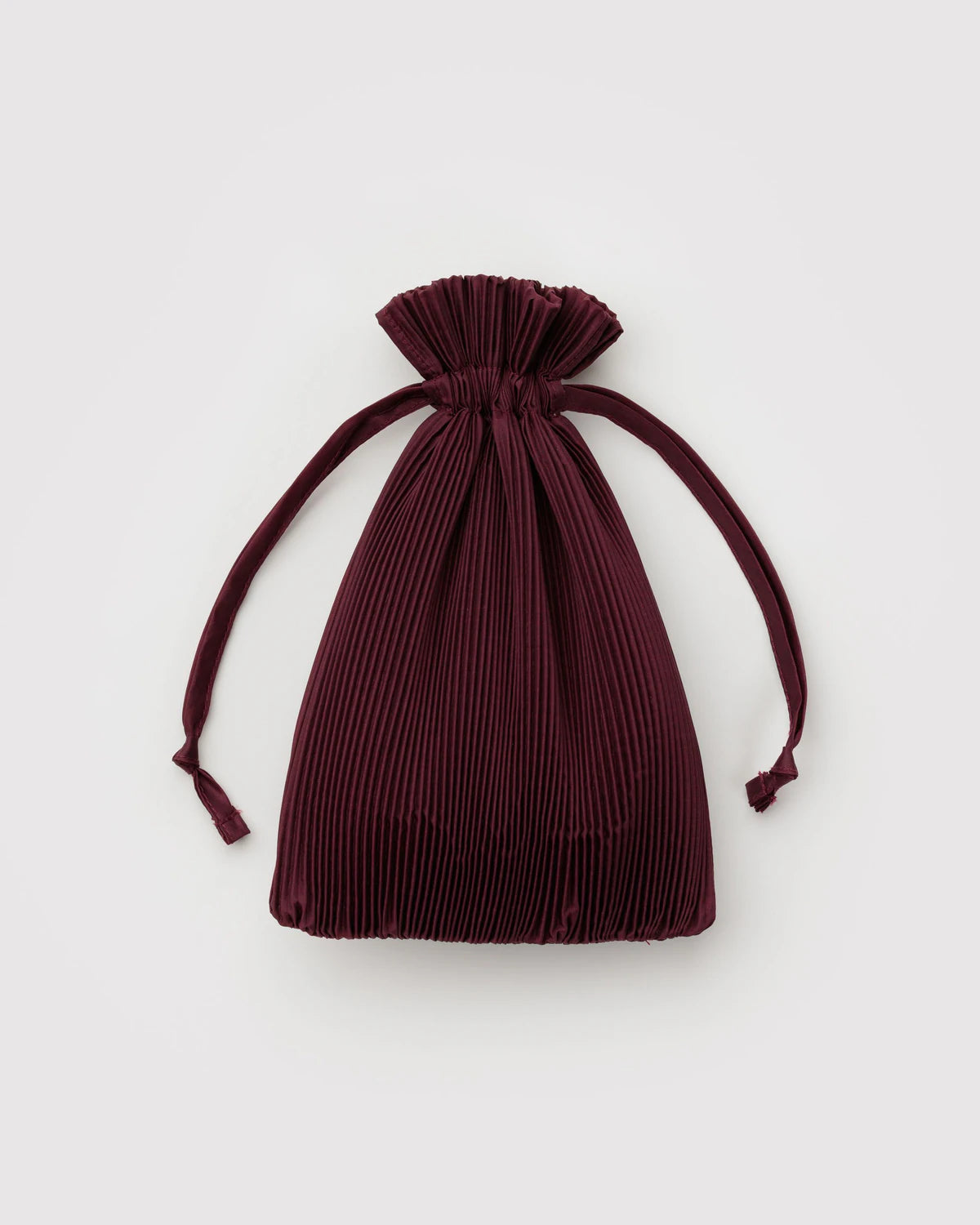 Pleated BAGGU Bag - Mahogany