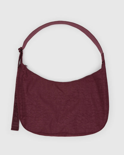 BAGGU Large Nylon Crescent Bag - Mahogany