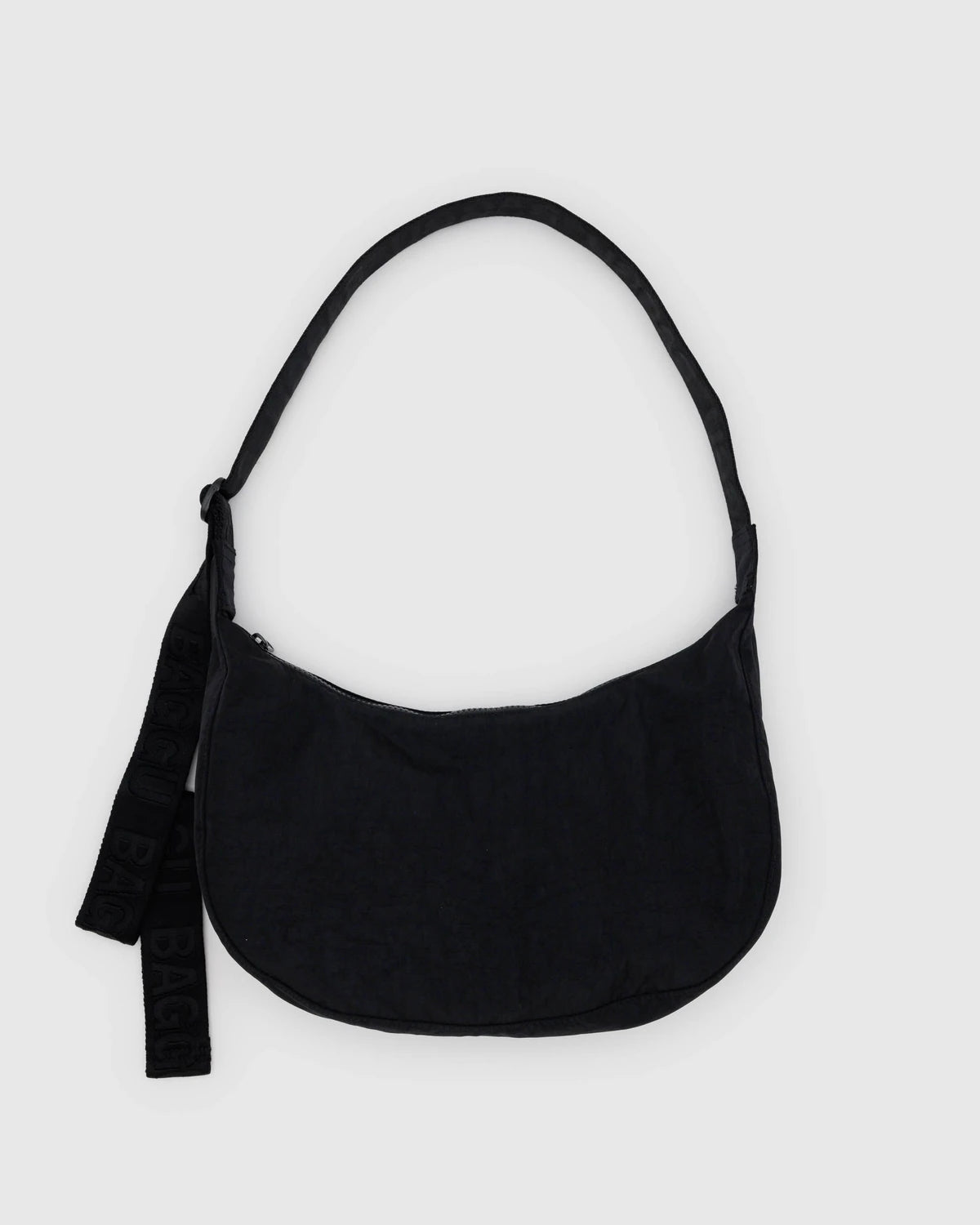 BAGGU Medium Nylon Crescent Bag - Black