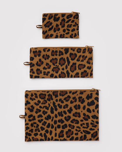 BAGGU Flat Pouch Set - Leopard